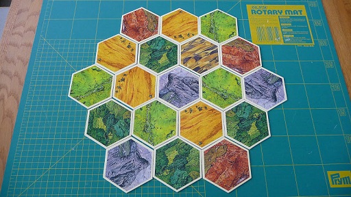 Settlers of Catan game board