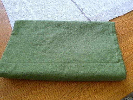 Green fabric for the summer dress