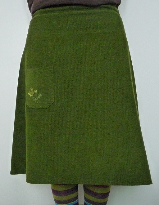 Front side of the skirt
