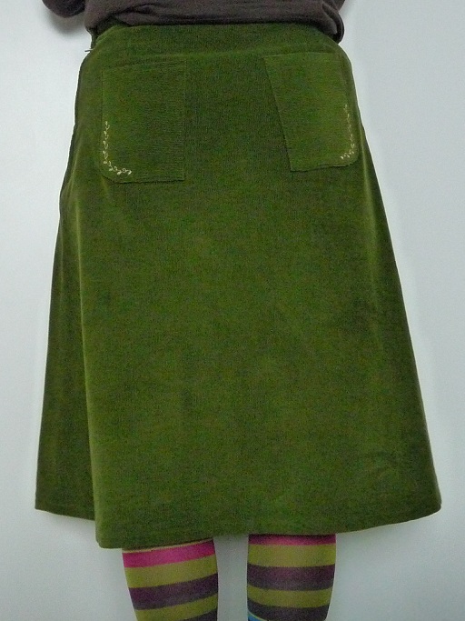 Back side of the skirt